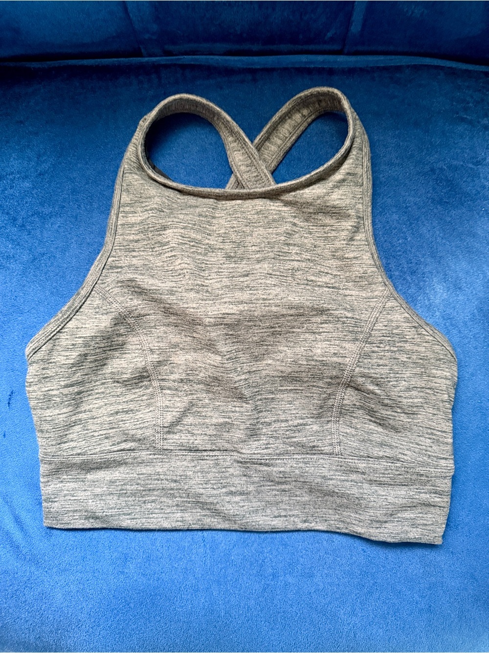 JoyLab | Size Small | Heather Gray High-Neck Cross-Back Sports Bra